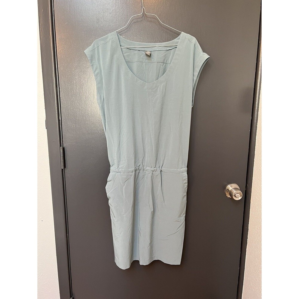 Prana Dress Women’s Medium Drawstring Waist Silky Adjustable Sleeveless